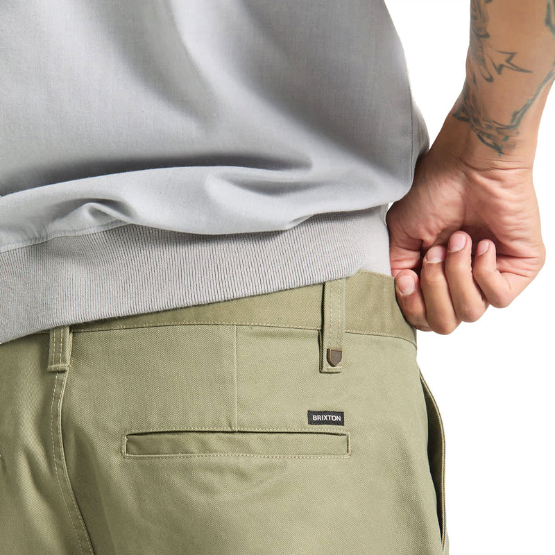 Brixton Santo Chino Shorts - Olive Surplus