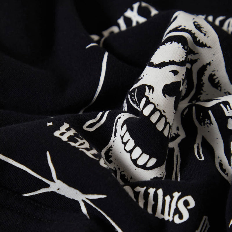 Brixton Smile Always Relaxed Hoodie - Black Worn Wash