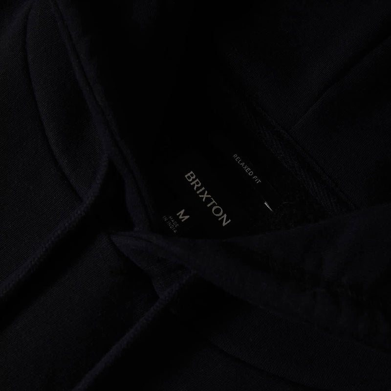 Brixton Smile Always Relaxed Hoodie - Black Worn Wash