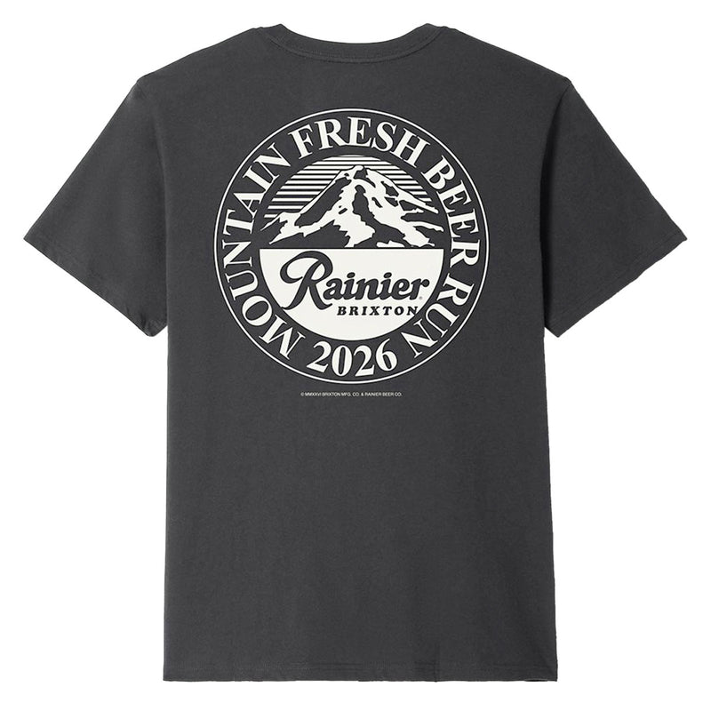 Brixton x Rainier Beer Run T-Shirt - Black