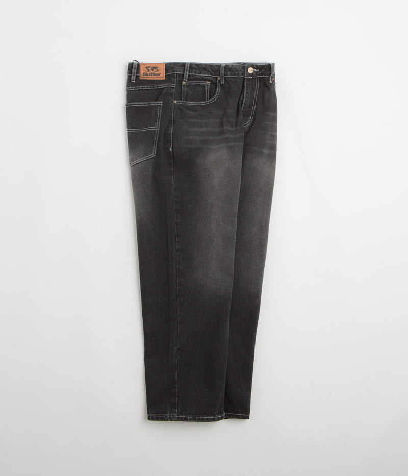 Butter Goods Ace Jeans in Distressed Black