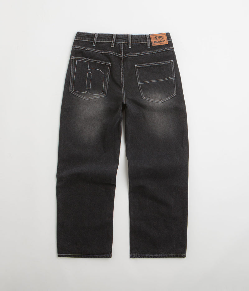 Butter Goods Ace Jeans in Distressed Black