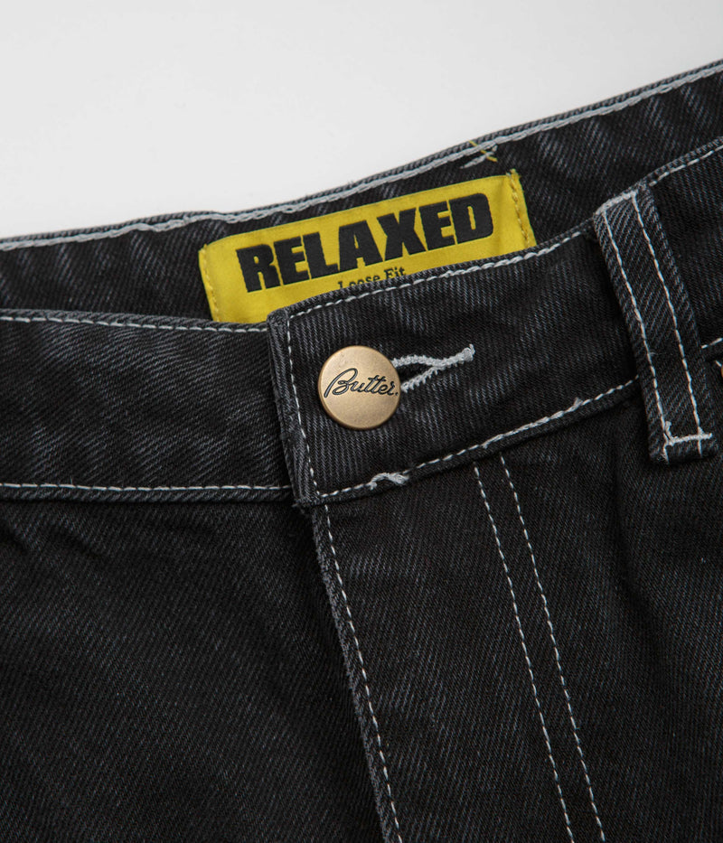 Butter Goods Ace Jeans in Distressed Black