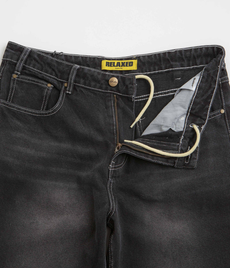 Butter Goods Ace Jeans in Distressed Black