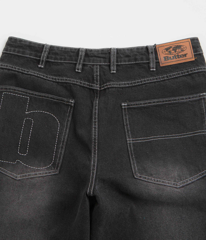 Butter Goods Ace Jeans in Distressed Black