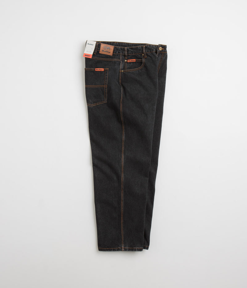 Butter Goods Baggy Denim Jeans in Washed Black