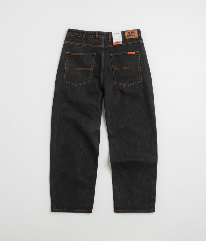 Butter Goods Baggy Denim Jeans in Washed Black