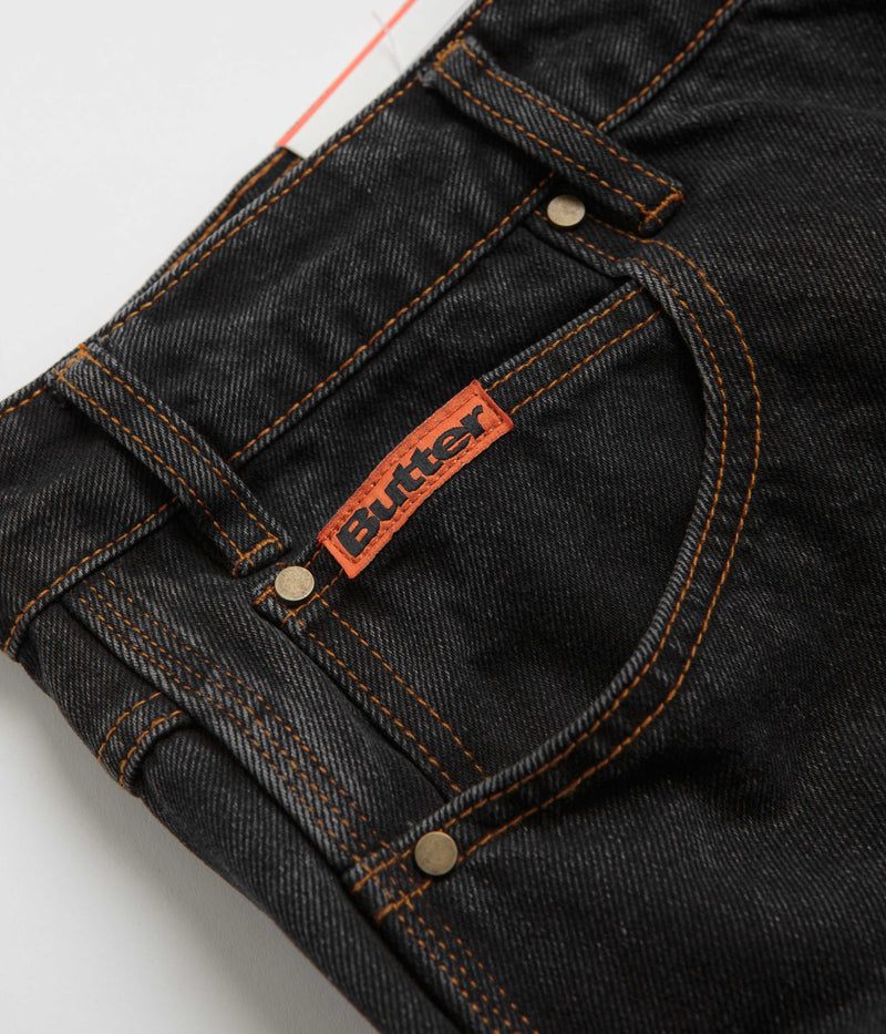 Butter Goods Baggy Denim Jeans in Washed Black