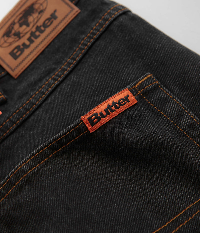 Butter Goods Baggy Denim Jeans in Washed Black
