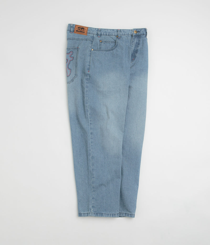 Butter Goods Blotch Jeans in Streaky Blue