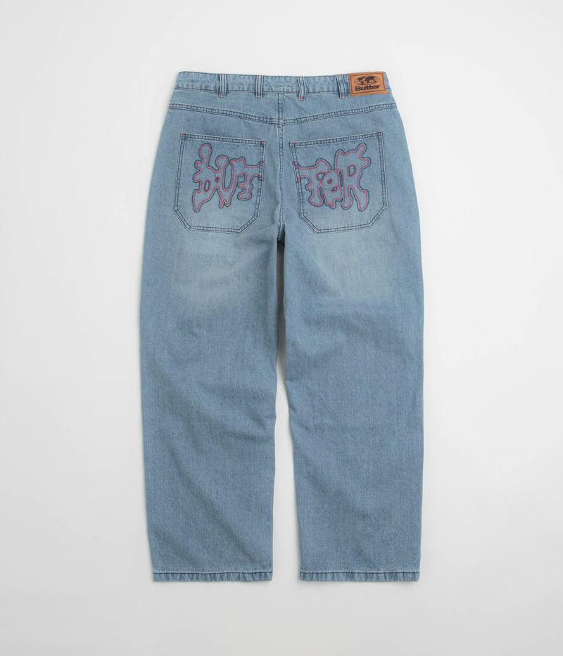 Butter Goods Blotch Jeans in Streaky Blue
