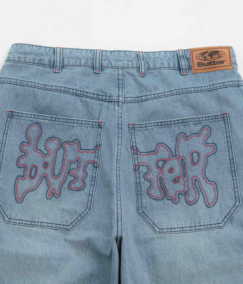 Butter Goods Blotch Jeans in Streaky Blue