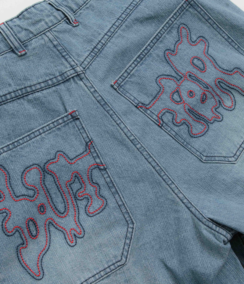 Butter Goods Blotch Jeans in Streaky Blue