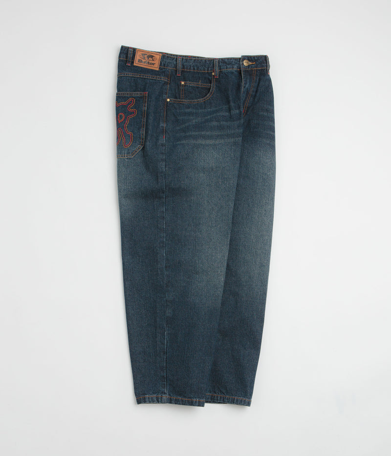 Butter Goods Blotch Jeans in Streaky Navy