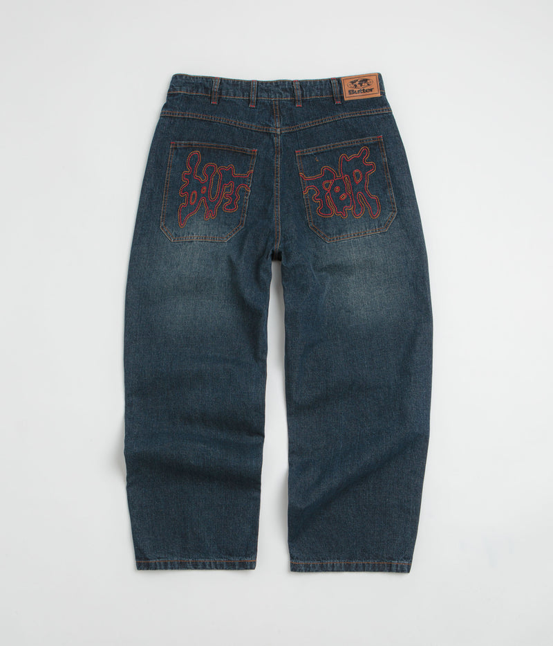 Butter Goods Blotch Jeans in Streaky Navy