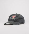 Butter Goods Canine 5 Panel Cap in Washed Black