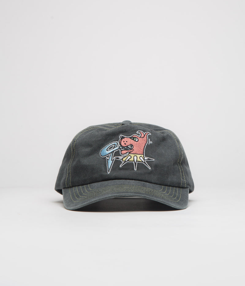 Butter Goods Canine 5 Panel Cap in Washed Black