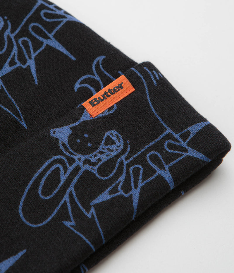 Butter Goods Canine Beanie in Black