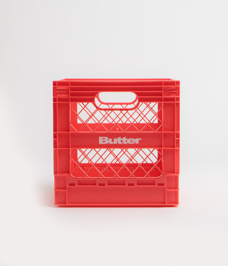 Butter Goods Collapsable Record Crate in Red