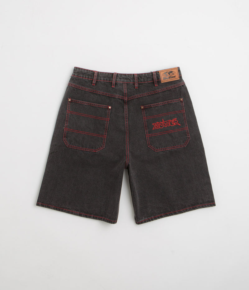 Butter Goods Encounter Denim Shorts in Tinted Washed Black