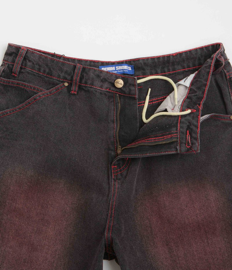 Butter Goods Encounter Denim Shorts in Tinted Washed Black