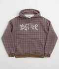 Butter Goods Eruption Zip-Thru Hoodie in Plaid