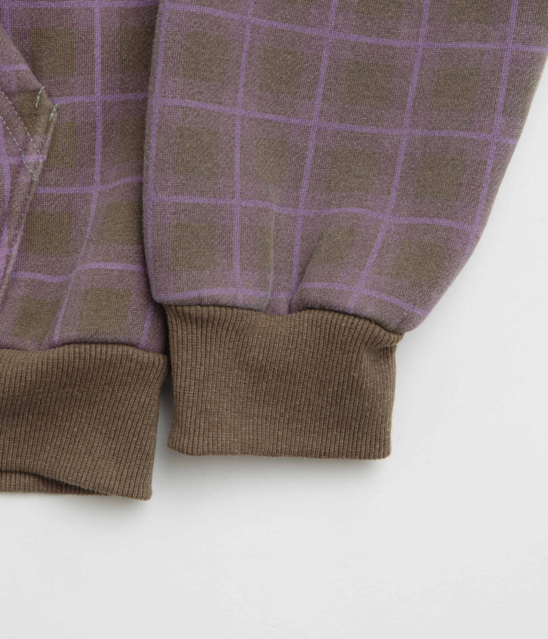 Butter Goods Eruption Zip-Thru Hoodie in Plaid