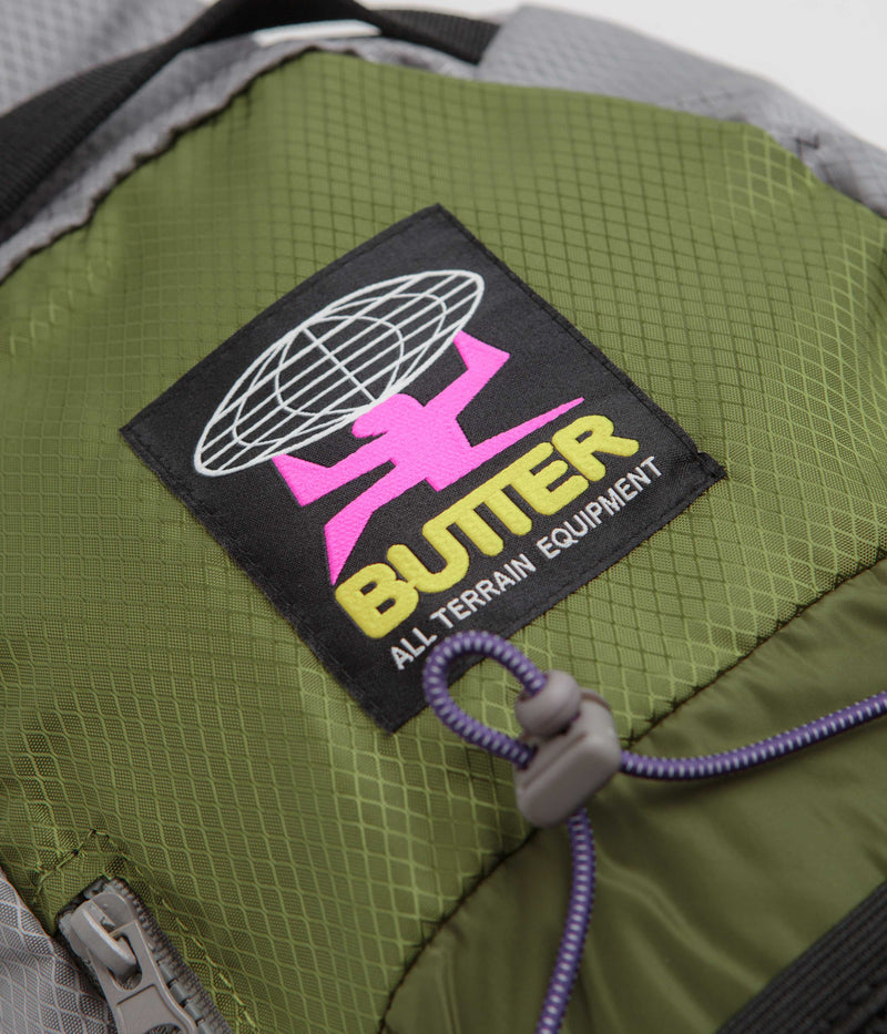 Butter Goods Express Shoulder Bag in Army and Grey