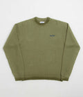 Butter Goods Fade Knit Crewneck Sweatshirt in Algae