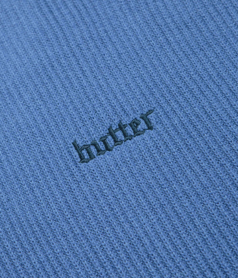 Butter Goods Fade Knit Crewneck Sweatshirt in Ocean