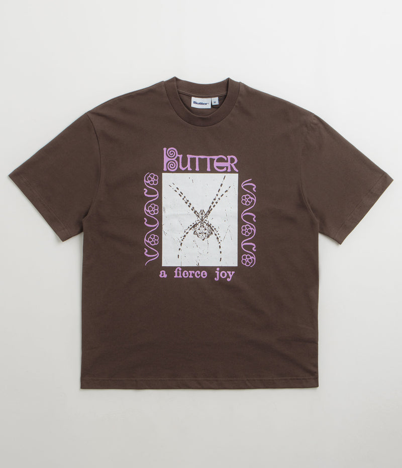 Butter Goods Fierce Joy T-Shirt in Chocolate