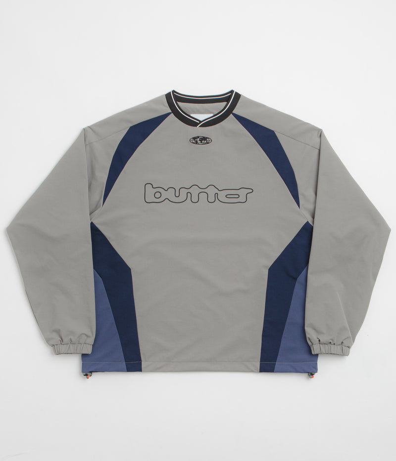 Butter Goods Finta Warmup Pullover Jacket in Grey