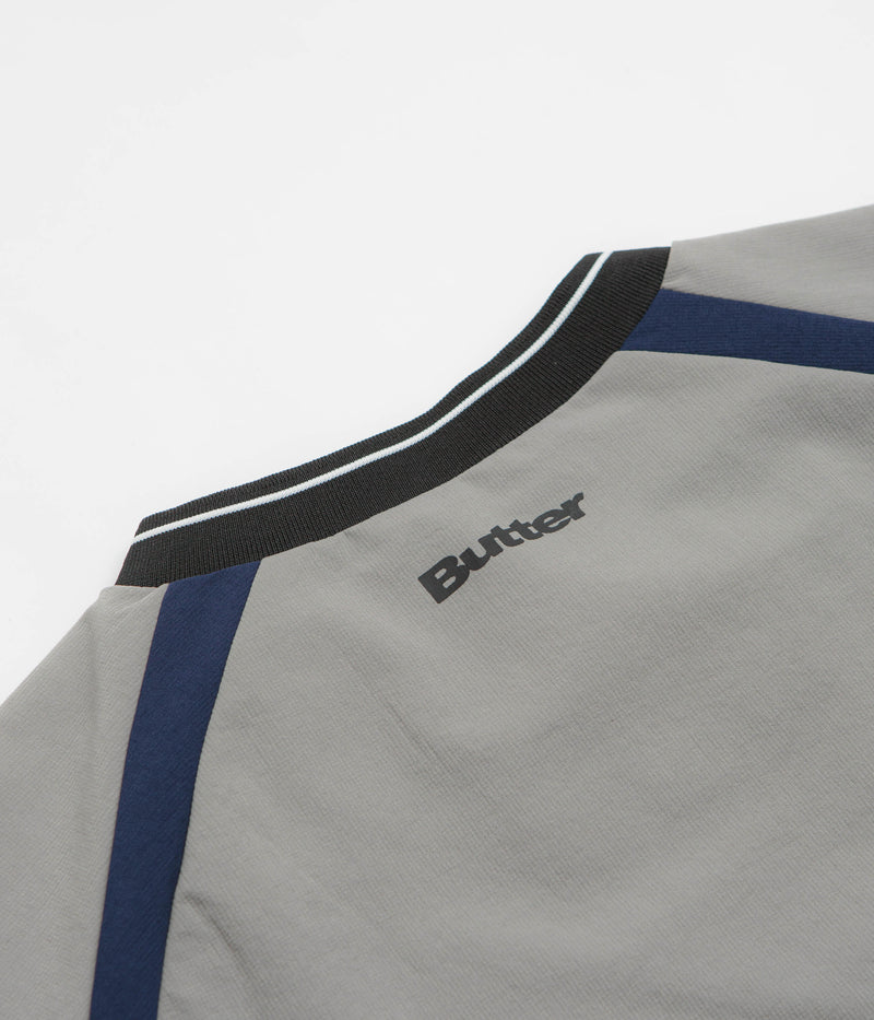 Butter Goods Finta Warmup Pullover Jacket in Grey