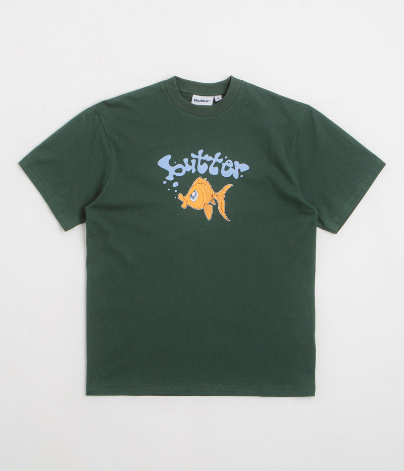 Butter Goods Goldfish T-Shirt in Dark Forest
