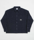 Butter Goods Grid Corduroy Overshirt in Navy