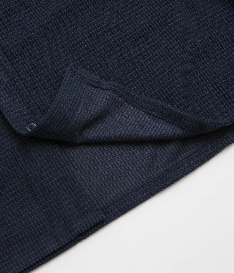 Butter Goods Grid Corduroy Overshirt in Navy