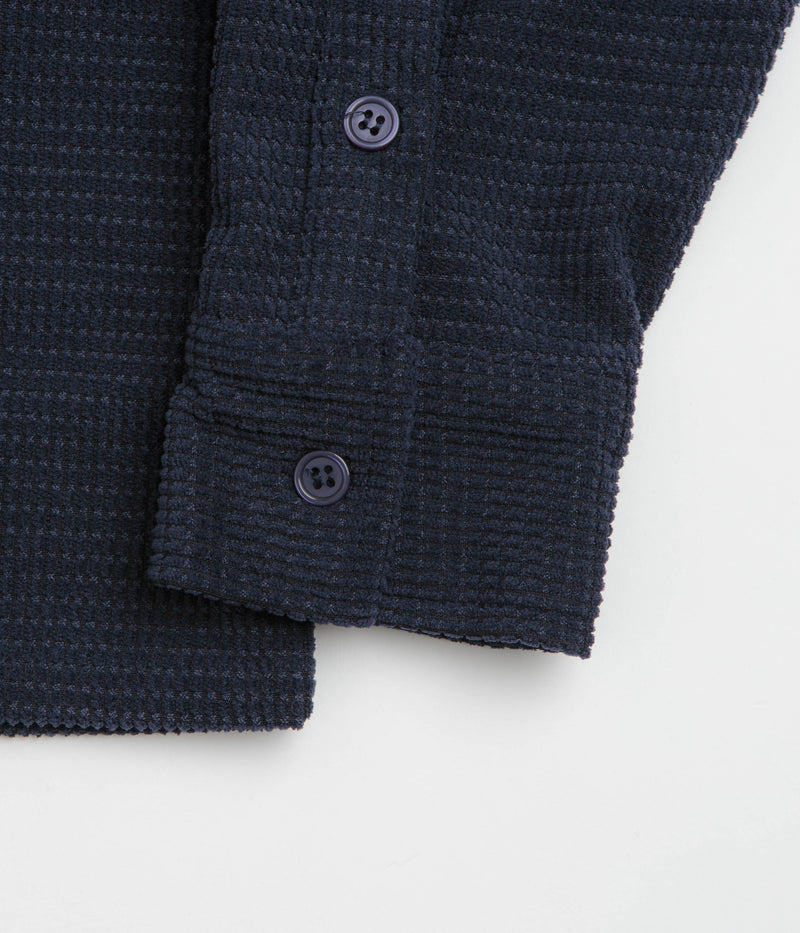 Butter Goods Grid Corduroy Overshirt in Navy