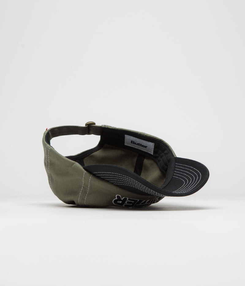 Butter Goods Lock Cap in Army and Black