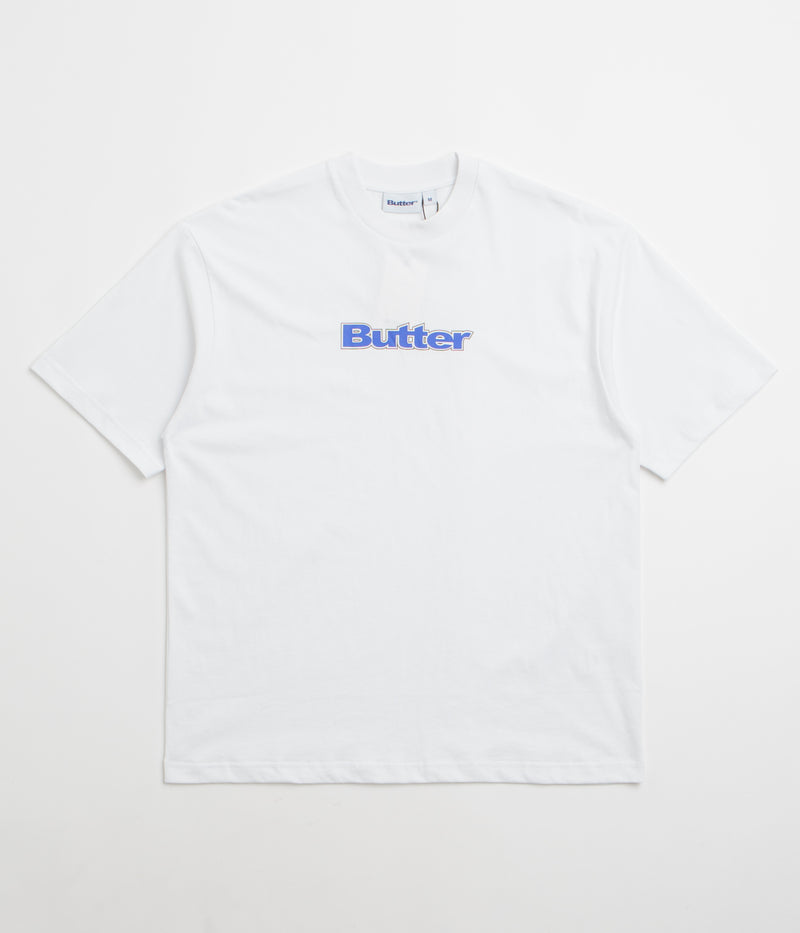 Butter Goods Outline Logo T-Shirt in White