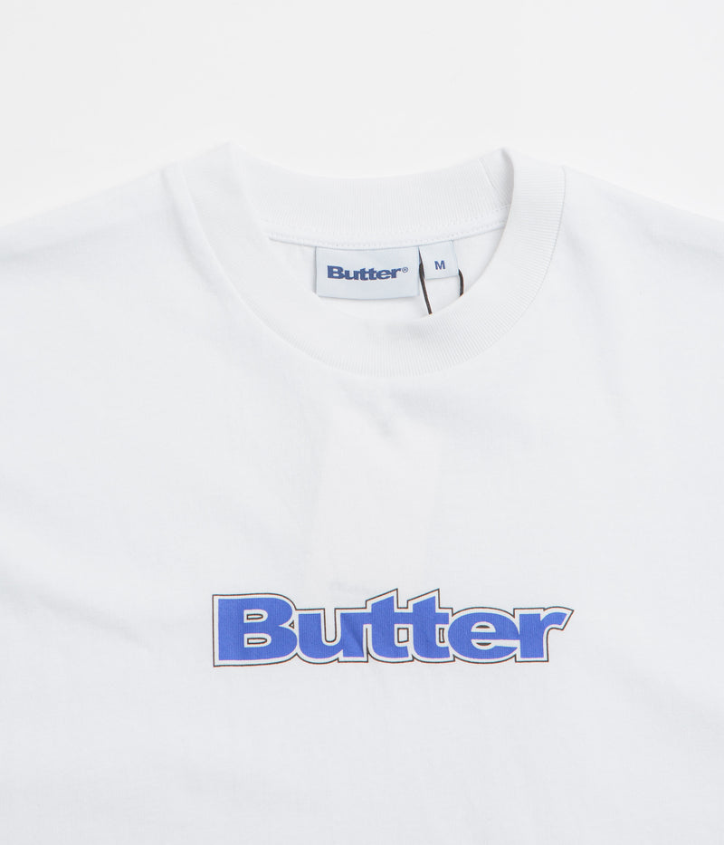 Butter Goods Outline Logo T-Shirt in White
