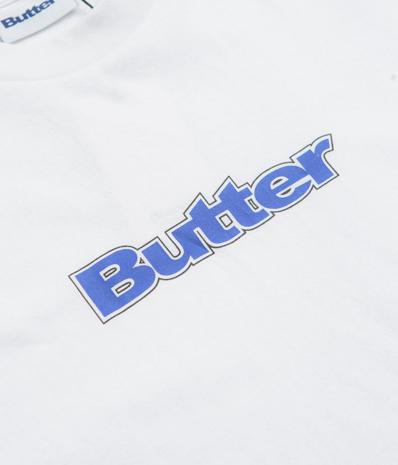 Butter Goods Outline Logo T-Shirt in White