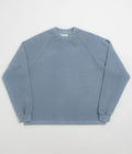 Butter Goods Principal Crewneck Sweatshirt in Navy Overdye