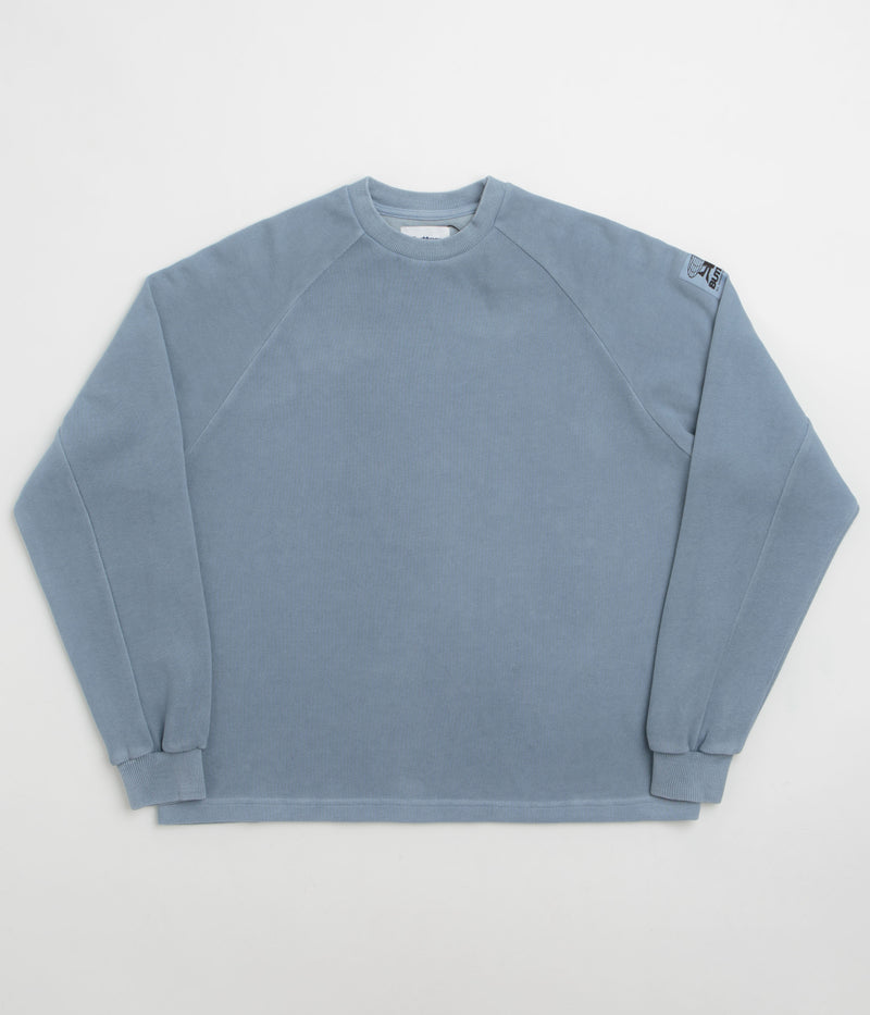 Butter Goods Principal Crewneck Sweatshirt in Navy Overdye