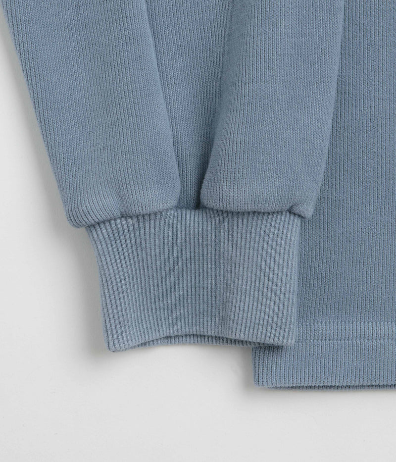 Butter Goods Principal Crewneck Sweatshirt in Navy Overdye