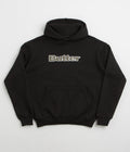 Butter Goods Ripstop Logo Applique Hoodie in Black
