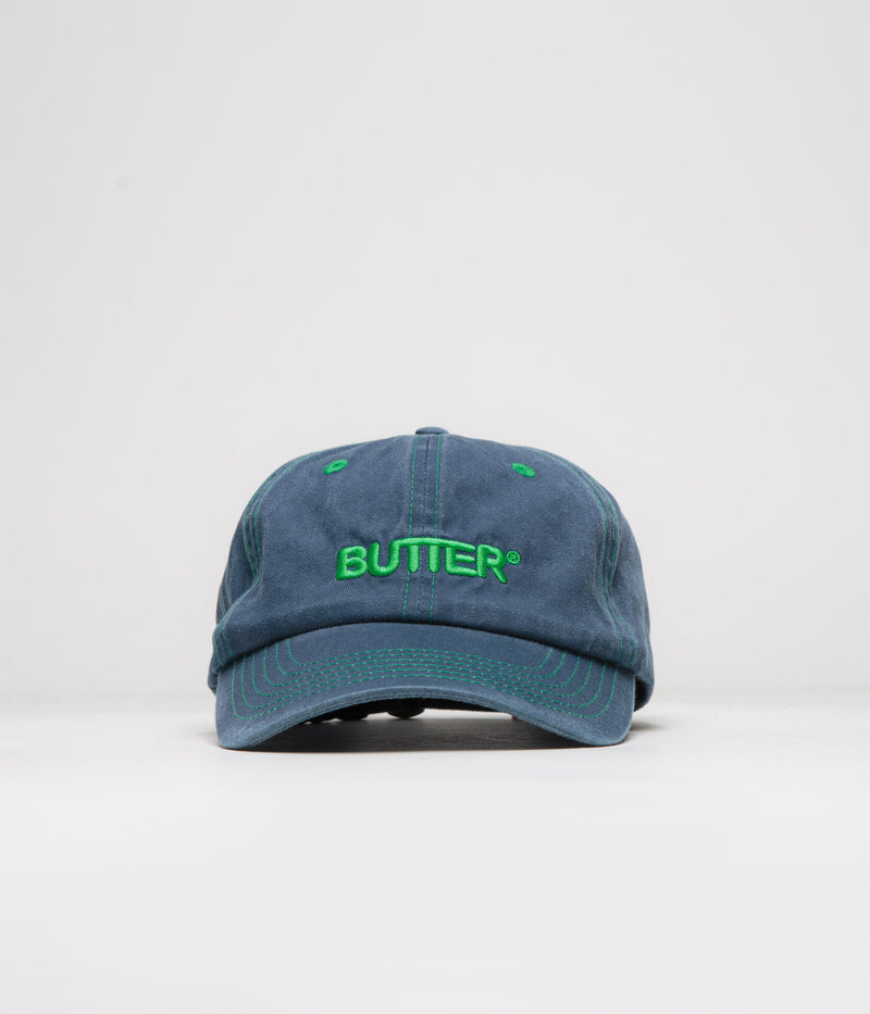 Butter Goods Rounded Logo Cap in Navy