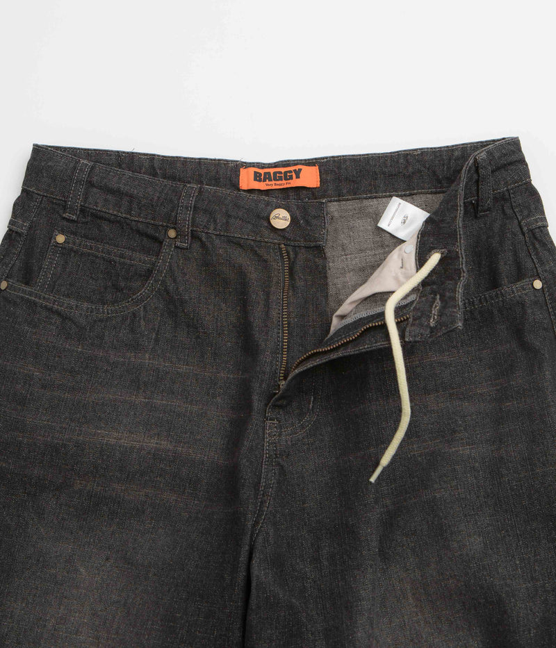 Butter Goods Scorpion Stitch Jeans in Slub Black