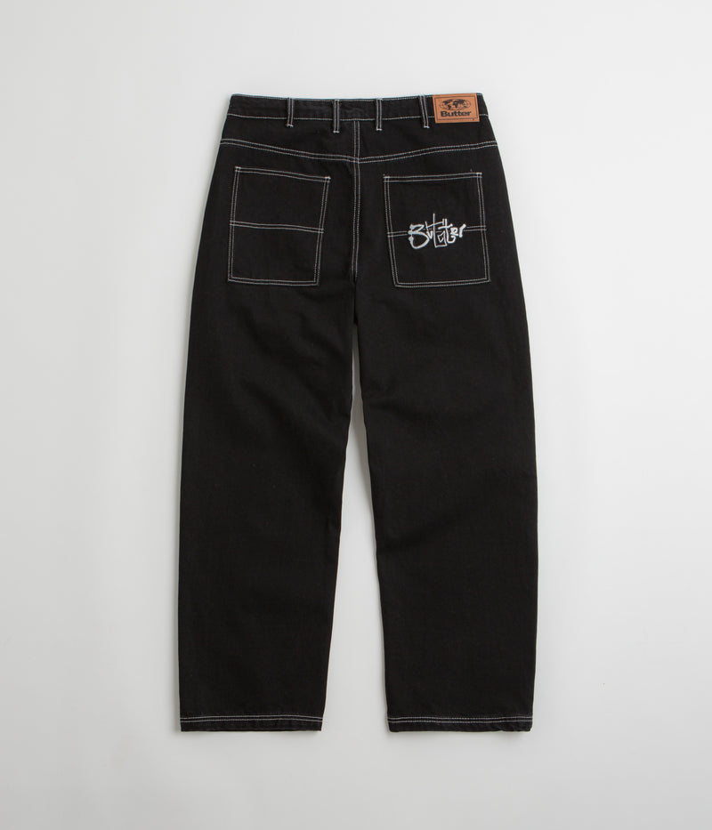 Butter Goods Scribble Jeans in Washed Black