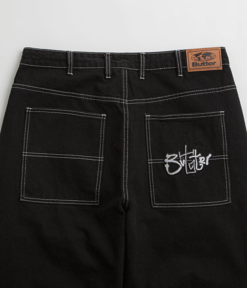 Butter Goods Scribble Jeans in Washed Black