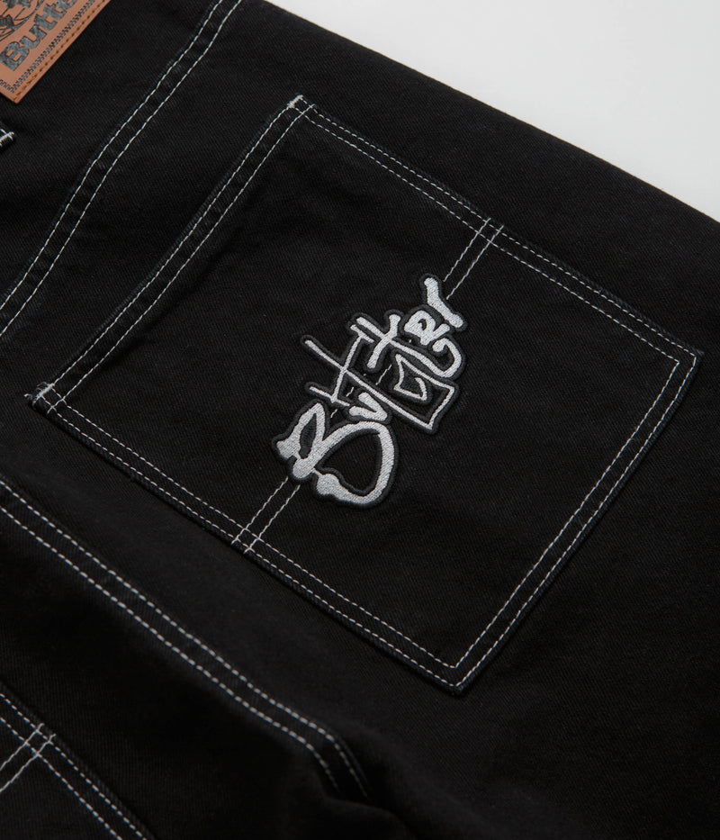 Butter Goods Scribble Jeans in Washed Black